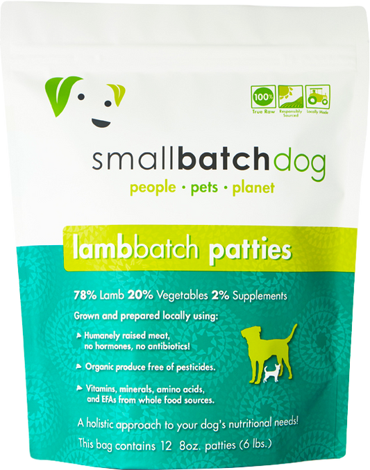 SMALLBATCH DOG PATTIES LAMB FROZEN 6LB