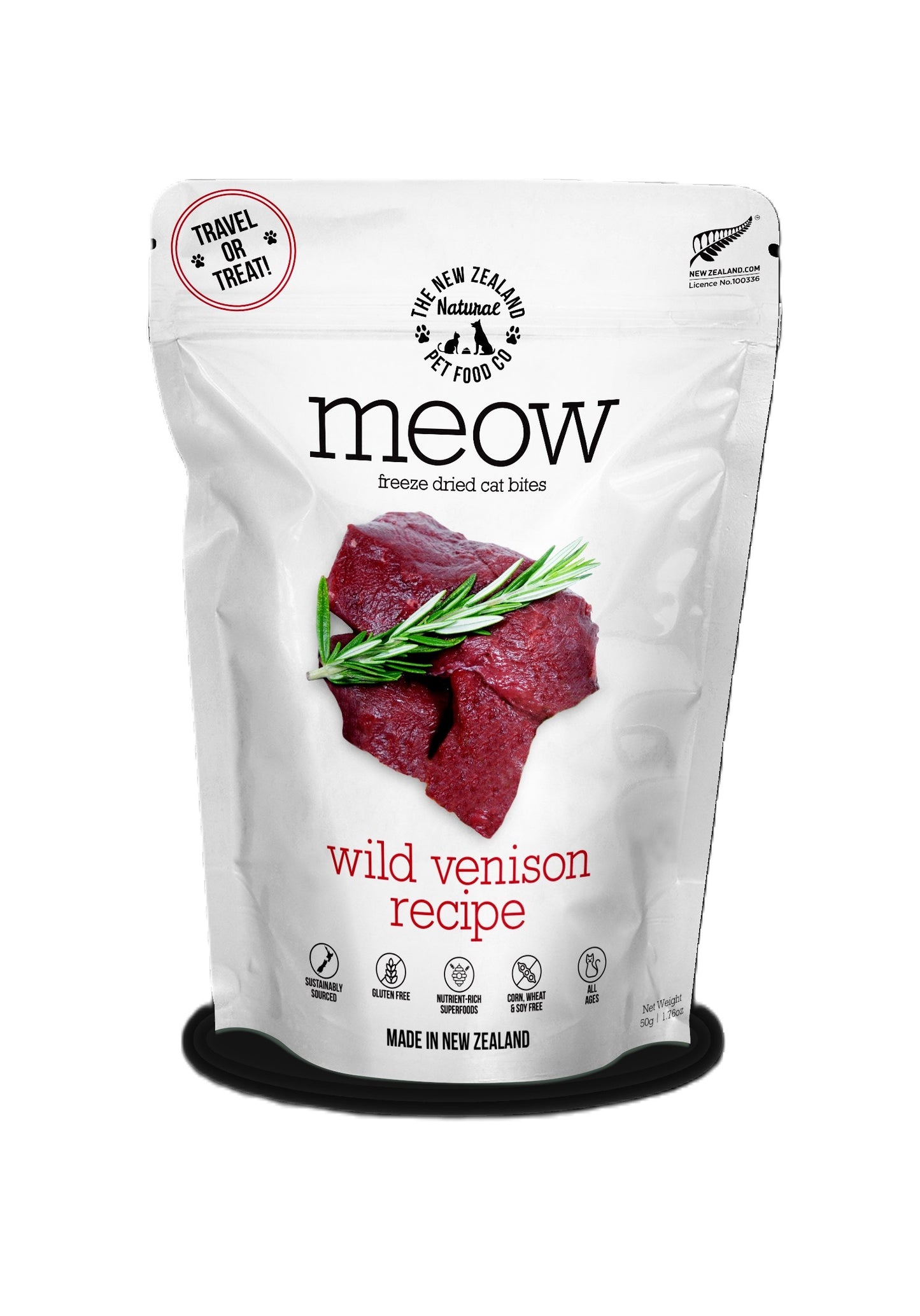 NZ CAT MEOW WILD VENISON FD 1.76OZ