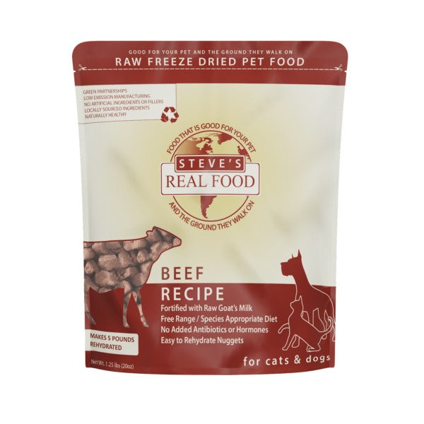 STEVES DOG NUGGETS BEEF FD 1.25LB