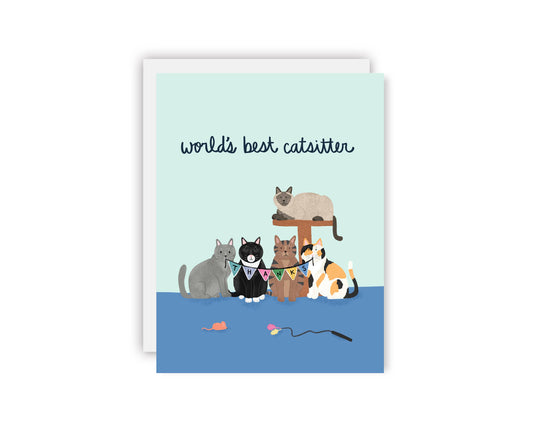 Cat Sitter Thank You Card