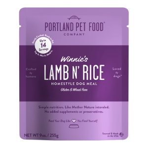 PORTLAND DOG WINNIE'S LAMB N' RICE HOMESTYLE MEAL 9OZ
