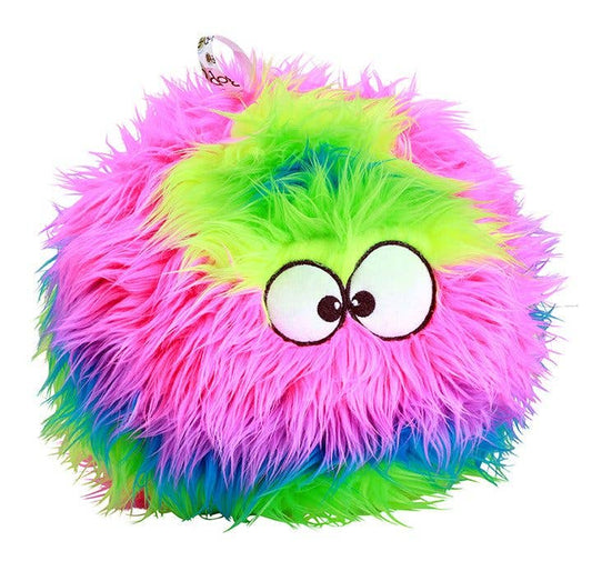 GoDog Furballz w/Chew Guard Rainbow Plush Dog Toy Large