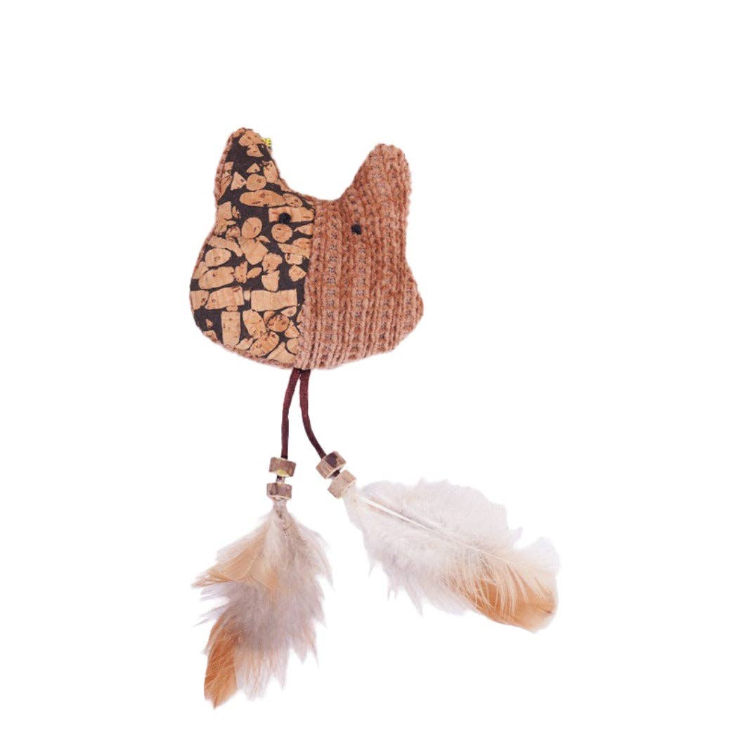 Moo – Feather Plush Cat Toy: MOUSE