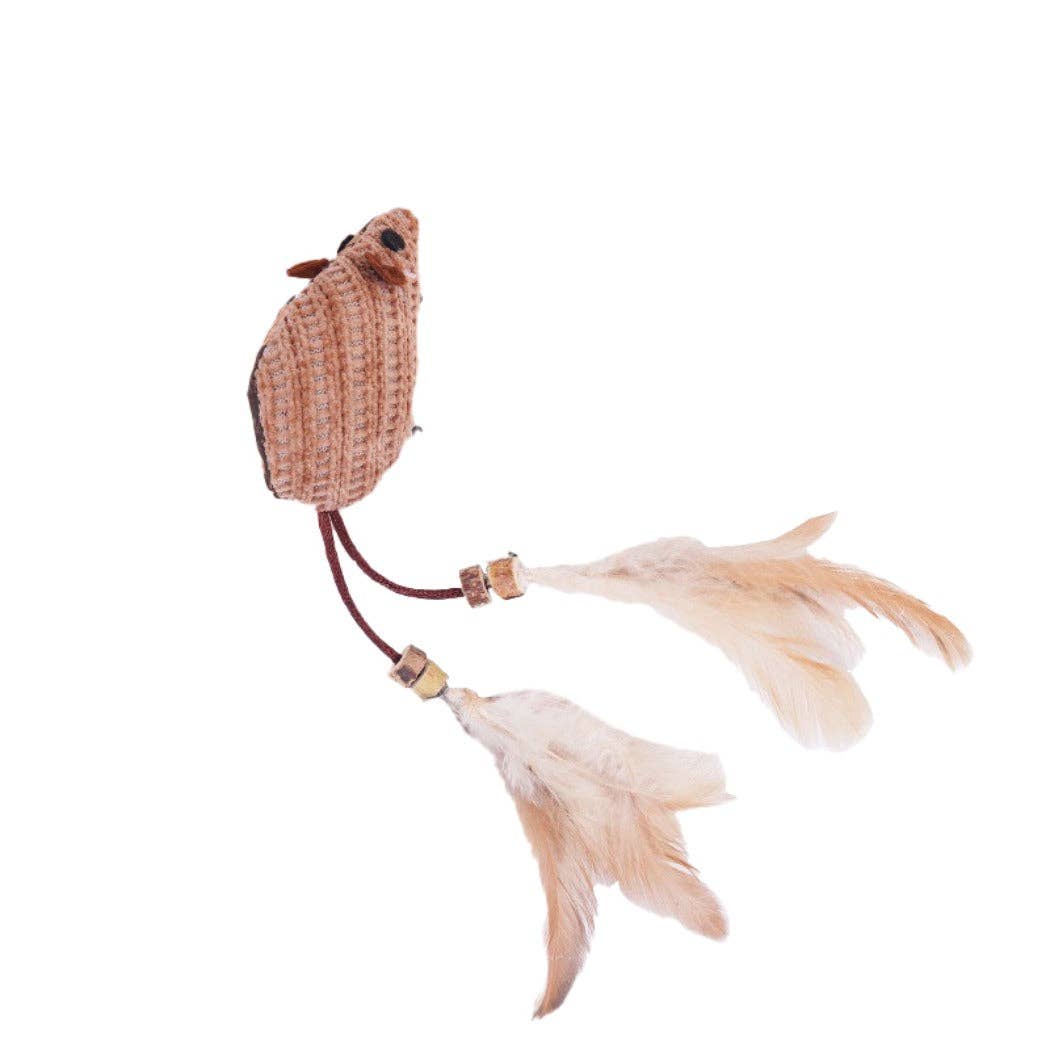 Moo – Feather Plush Cat Toy: CAT