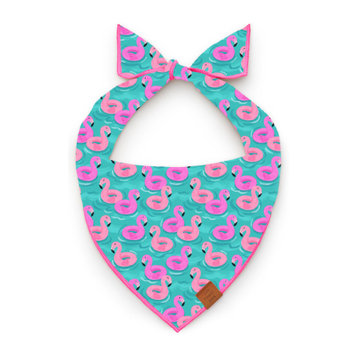 Float-mingo Summer Dog Bandana: Medium