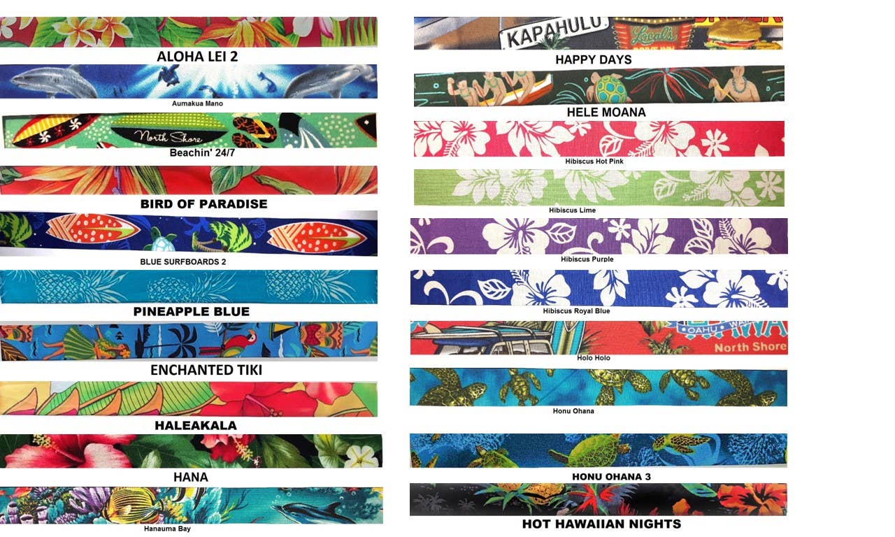 Hawaiian Adjustable Cat Collar with Safety Buckle and Bell: Makai