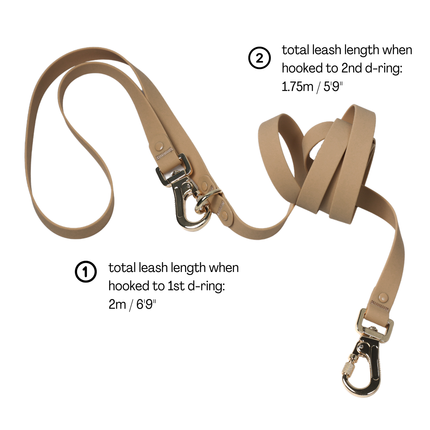 Roam Leash MAX | Hands-free Crossbody Leash | 3 Colors: Desert