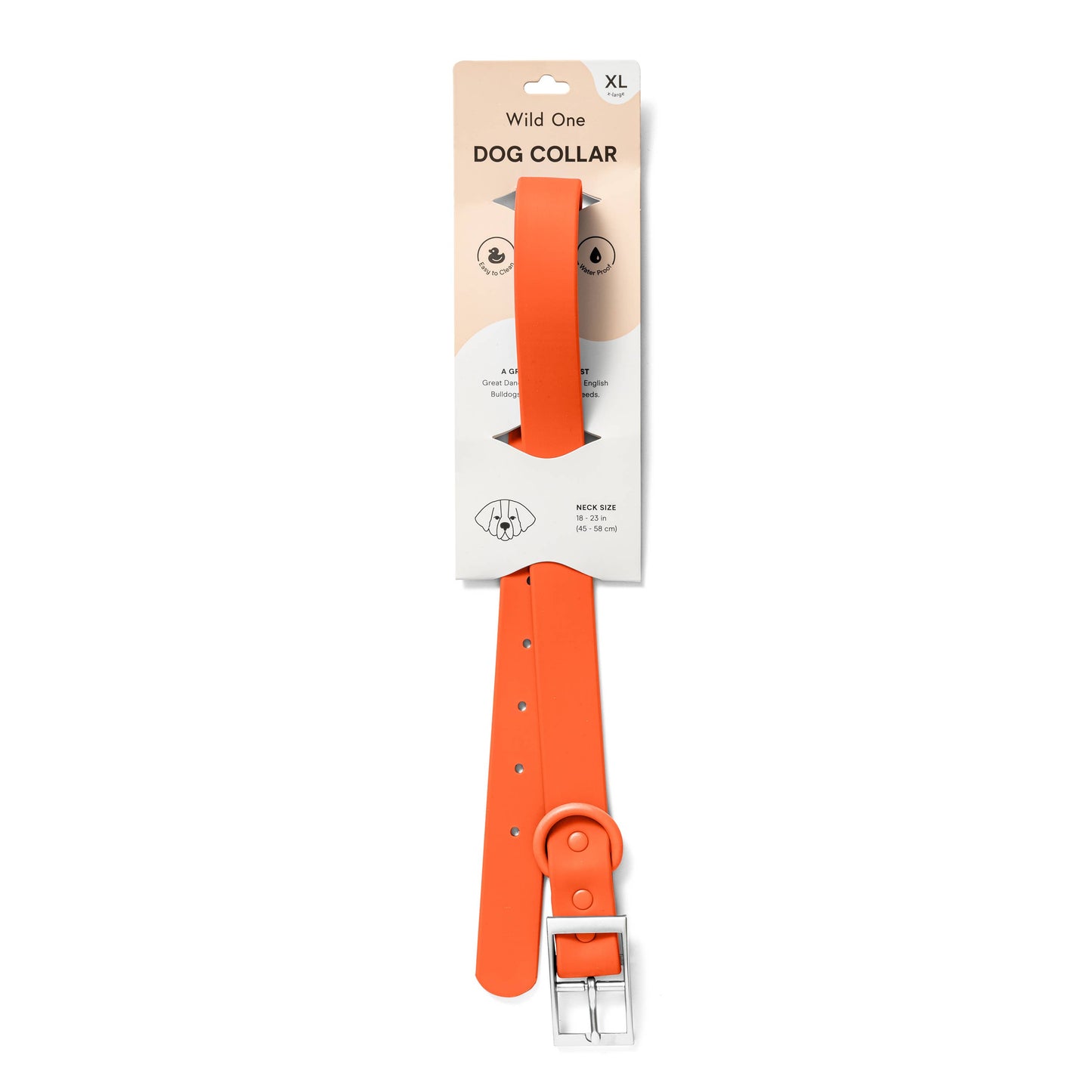 Adjustable Waterproof Fashion Dog Collar: Moonstone / X-SMALL