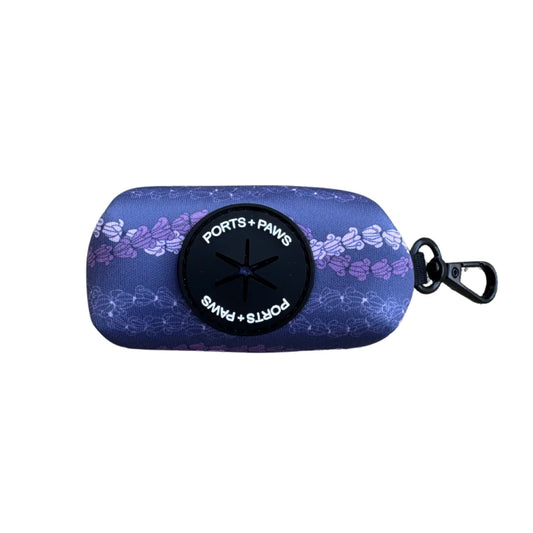 PORTS + PAWS  POOP BAG HOLDER - CROWN FLOWER LEI