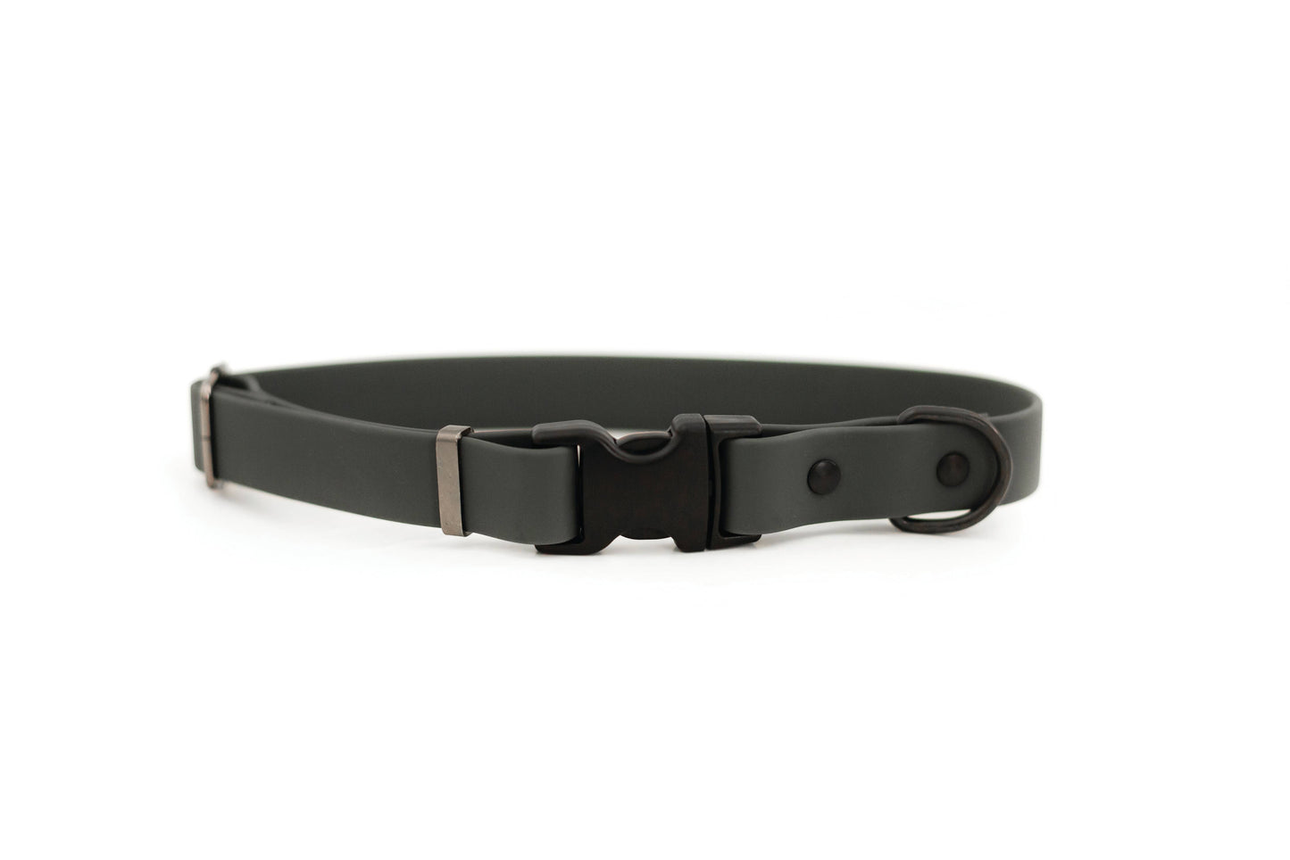 Waterproof Dog Collar Soft YKK Buckle Quick Release : Soft Navy / S 5/8" Wide 10"-15" Range