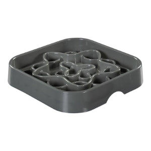 MESSY MUTTS DOG & CAT SLOW FEEDER GREY 2 CUP