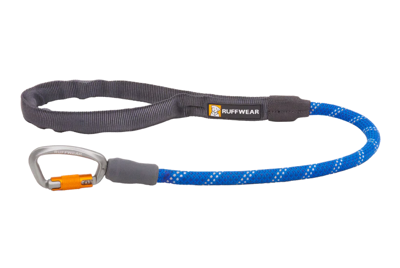Knot-a-Long™ Short Rope Dog Leash- Blue Pool