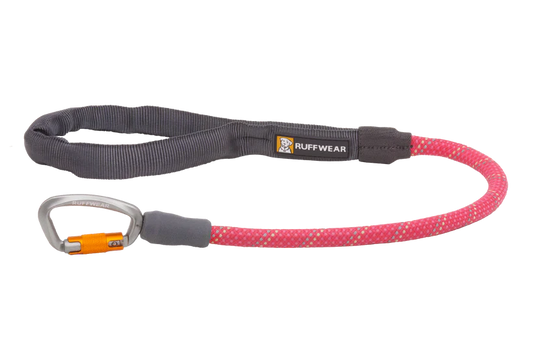 Knot-a-Long™ Short Rope Dog Leash- Fireweed Pink