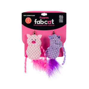 FABCAT CAT FLOPPY HIPPO + PIG 2 PACK