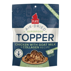 PLATO DOG AIR-DRIED TOPPER CHICKEN GOAT MILK 5.5OZ