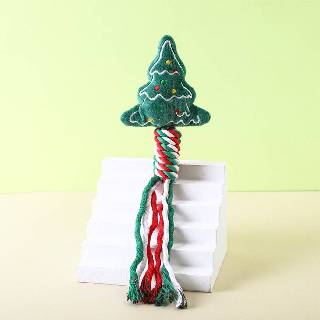 Christmoo - Holiday Tug Rope Toy: Snowman