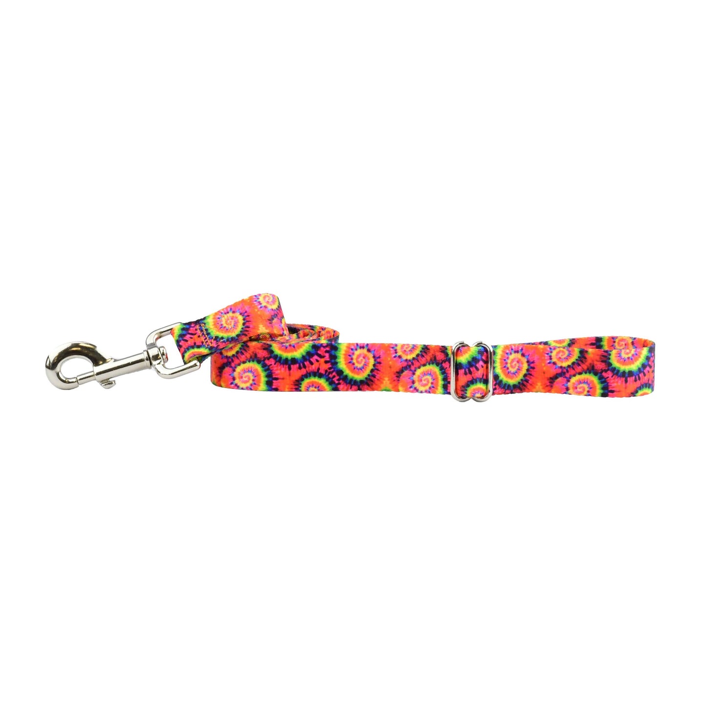1.5″ EarthStyle Classic Tie-Dye Dog Collar: Large (16 - 20 inches) / Martingale Collar / 6' Leash