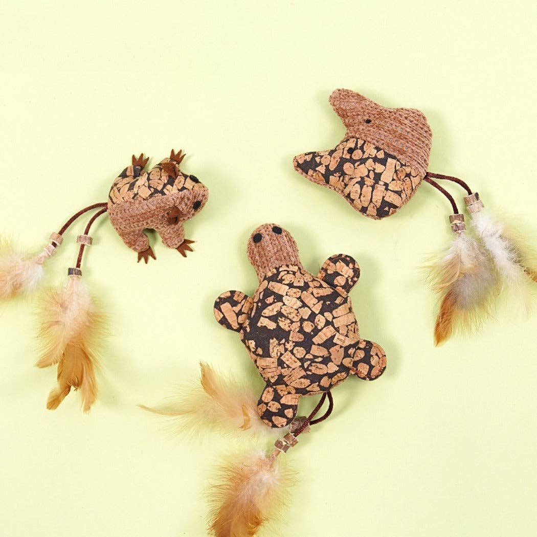 Moo – Feather Plush Cat Toy: MOUSE