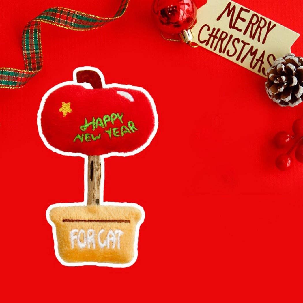 Christmoo – Christmas Silvervine Stick Toy: White