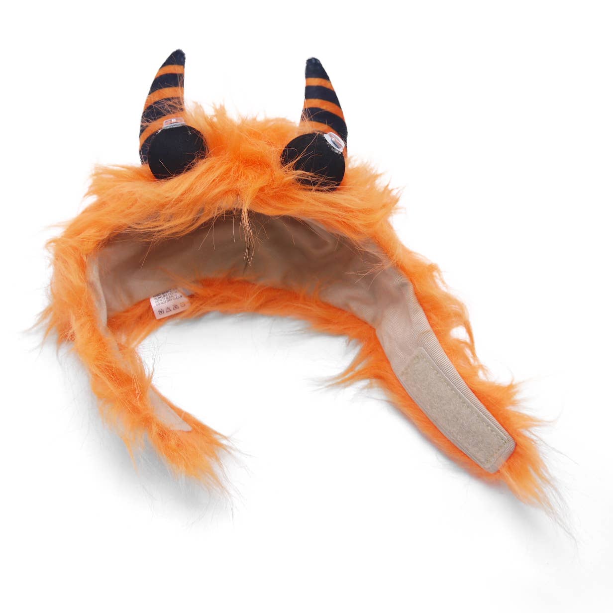 Furry Monster Hat Orange: M