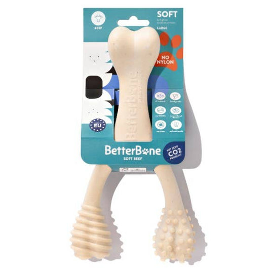 BetterBone Soft Beef Dog Chew Toy Large