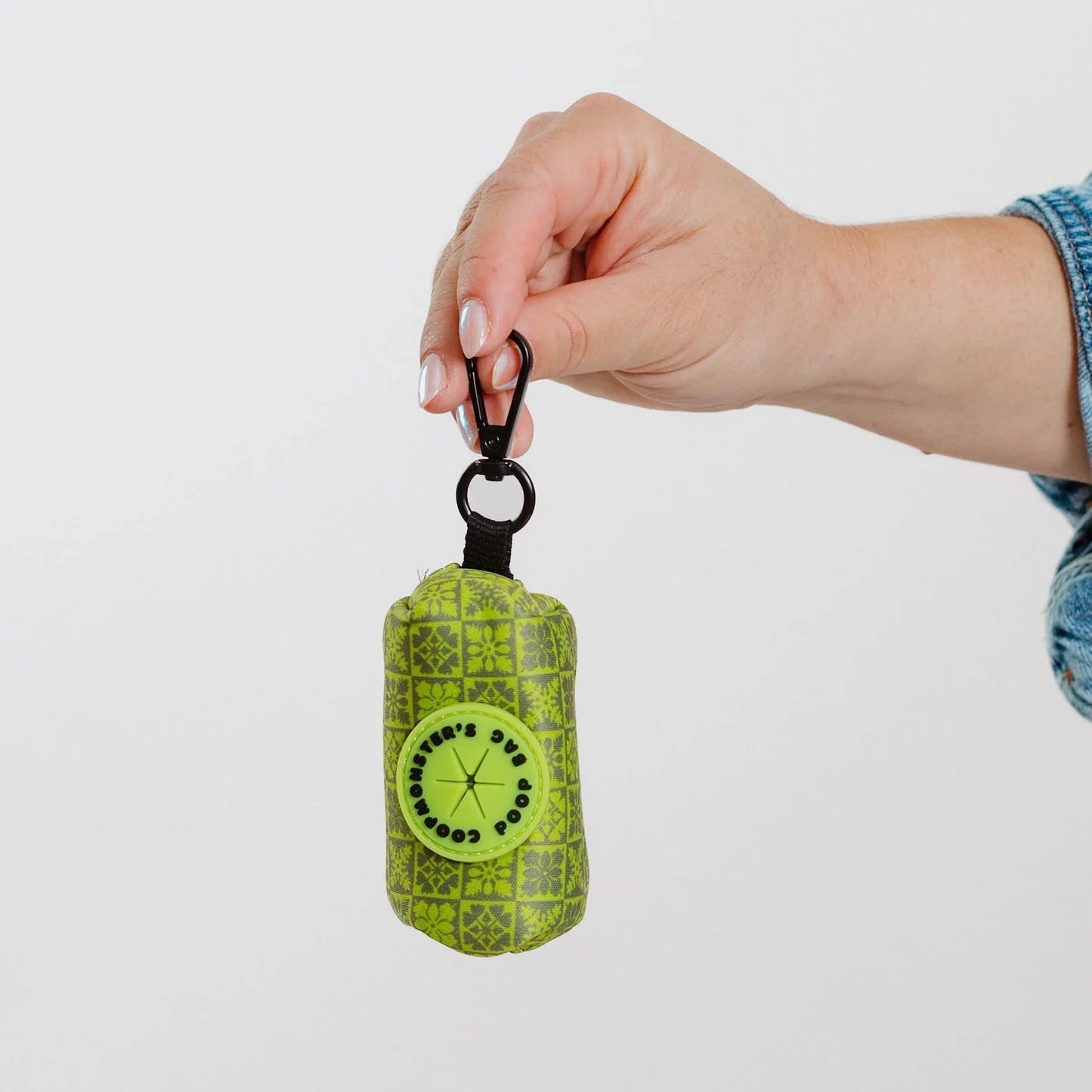 Coopmonsters Olive Quilt Poop Bag Holder