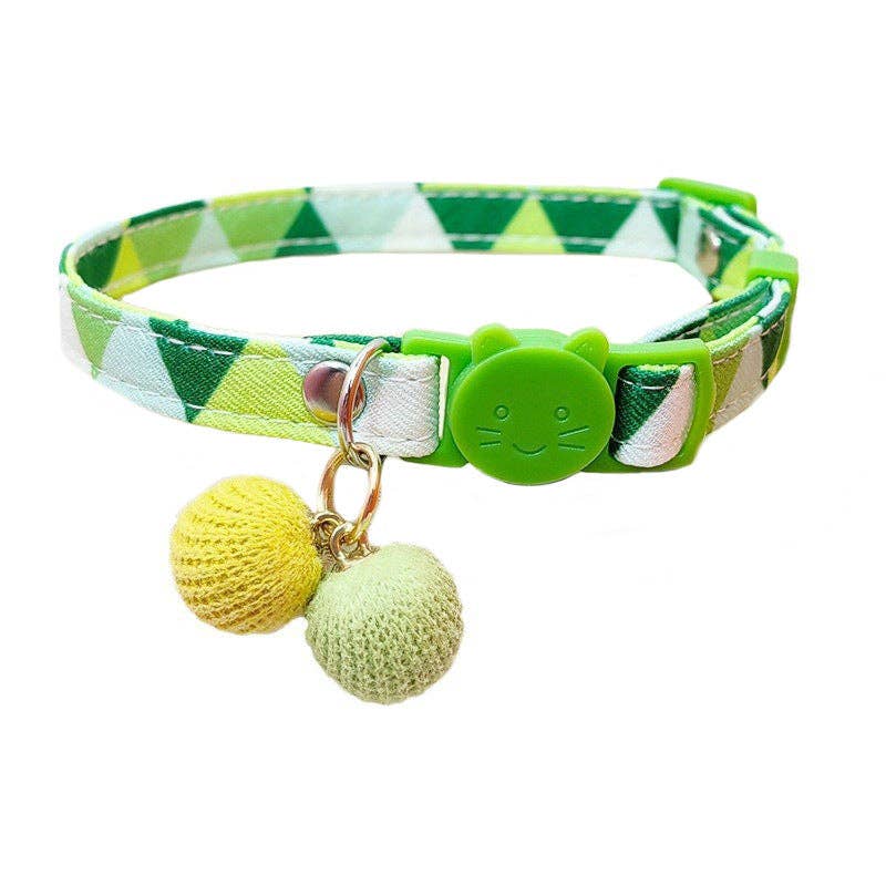Mokka - Colorful Geometric Cat Collar: Pink