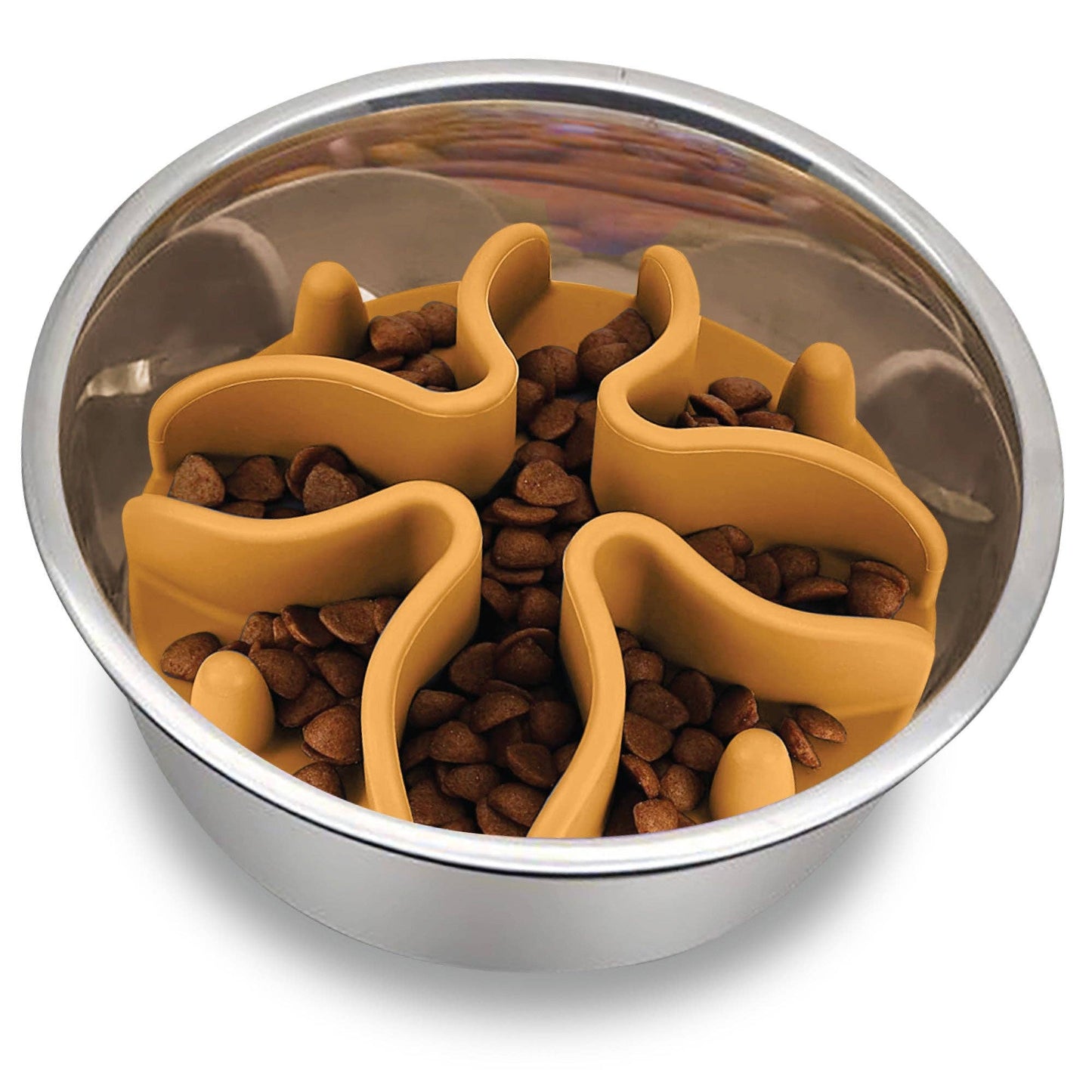 Paw Puzzle Slow Feeder Dog Bowl Insert: Medium - 5"