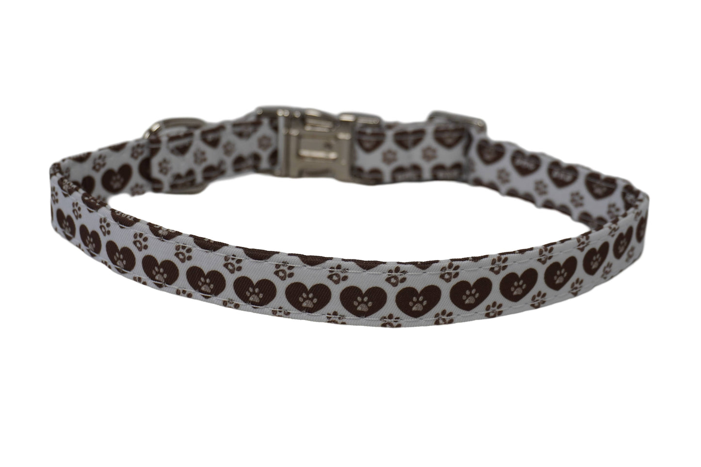 Heart Paw Dog Collar: Medium