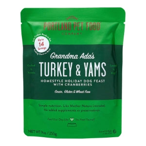 PORTLAND DOG GRAIN FREE GRANDMA ADA'S TURKEY & YAM HOMESTYLE MEAL 9OZ