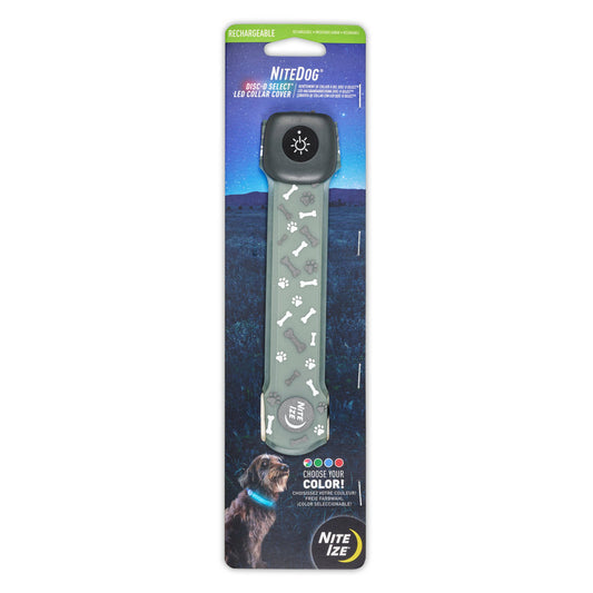 Nite Ize NiteDog Rechargeable LED Collar Cover Disc-O Select