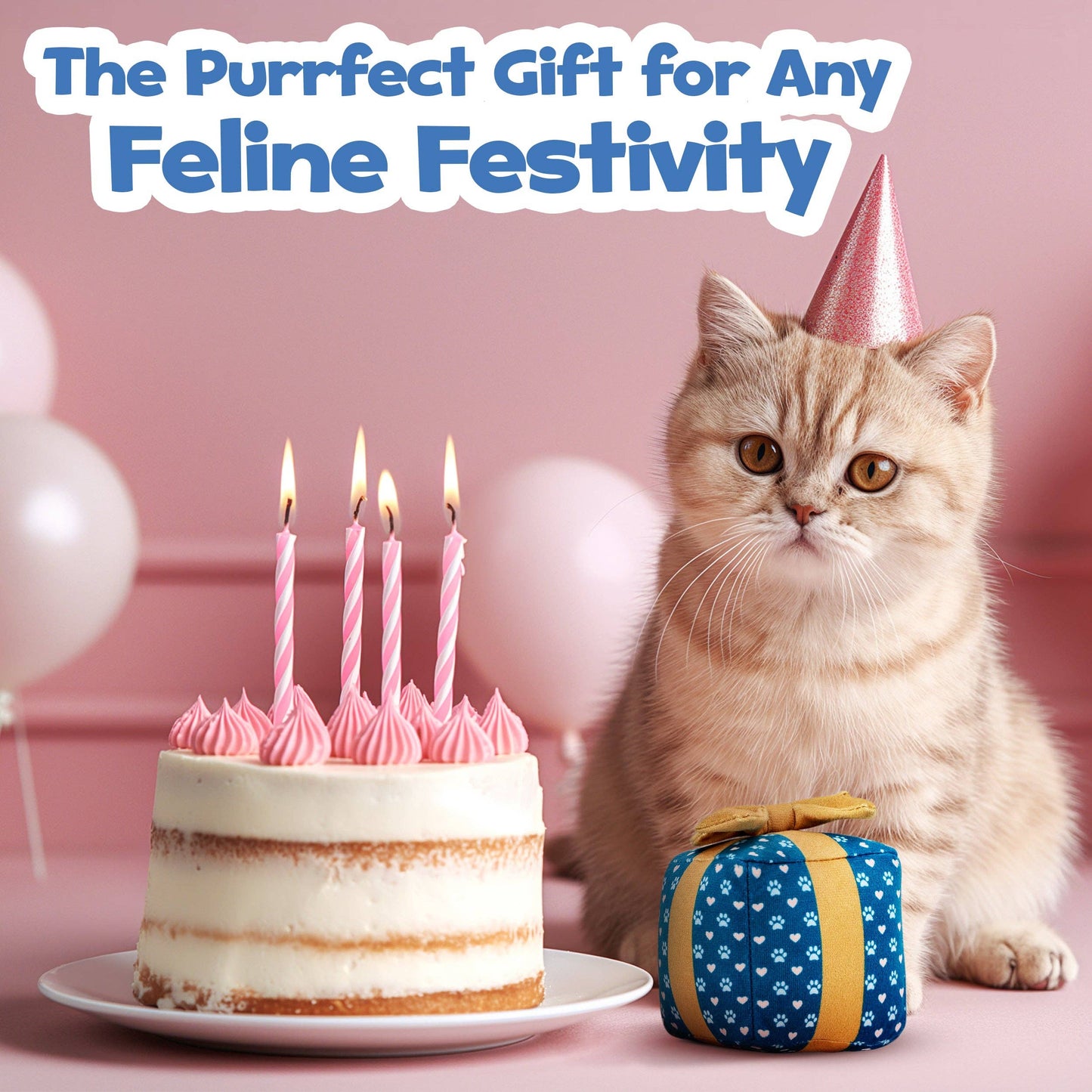 Catnip Gift Box Cat Toy- Christmas & Birthday Toy