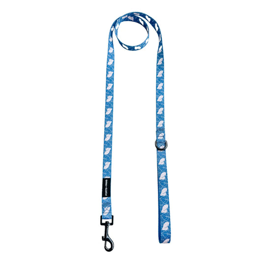 PORTS + PAWS  LEASH - ANTHURIUM BLUE