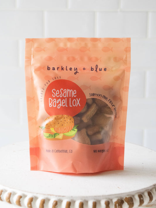 Sesame Bagel Lox Cat Treats - Cat Treat Biscuits