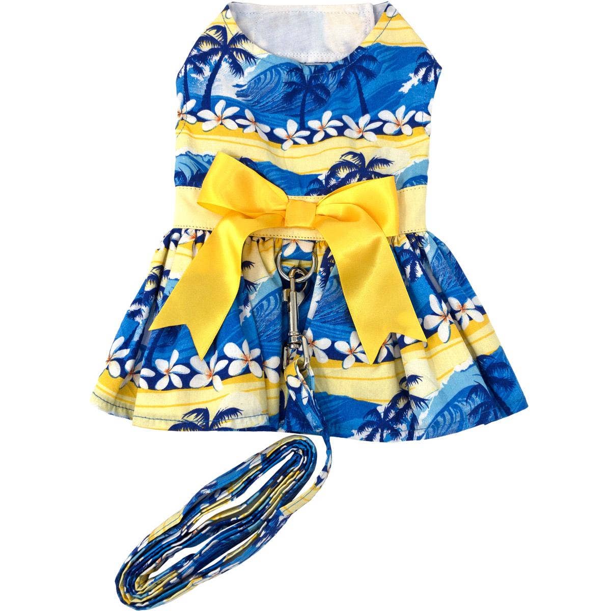 Catching Waves Dog Dress w/ Matching Leash: Small