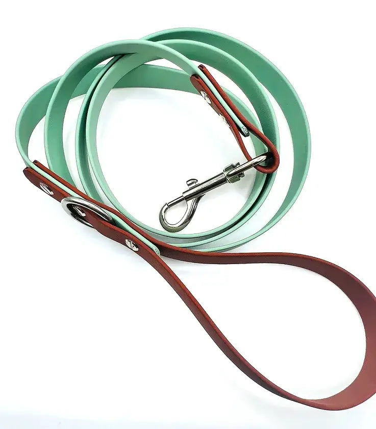 BioThane Leash: Sage/White