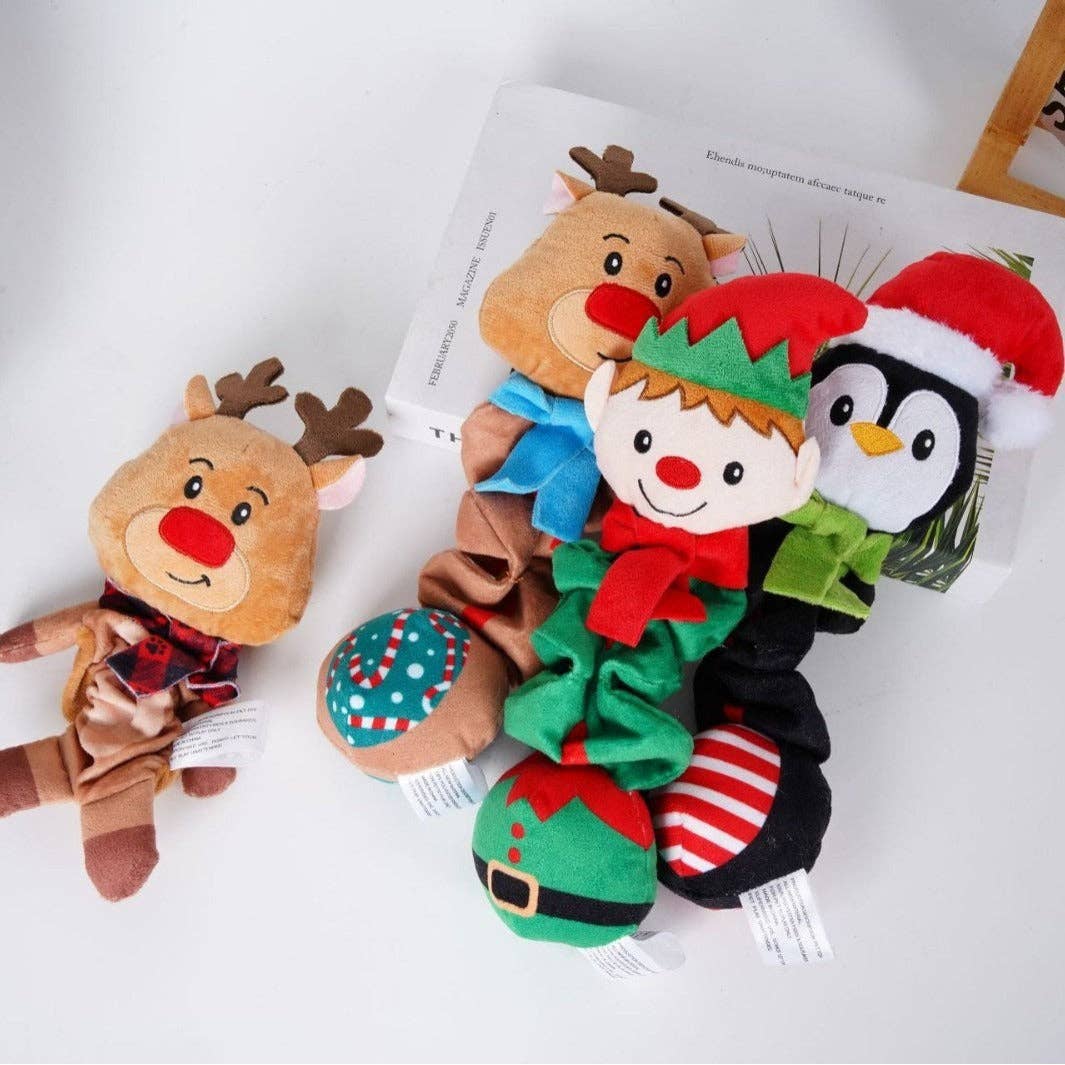 Christmoo – Christmas Squeaky Plush Toy: BRNGRN
