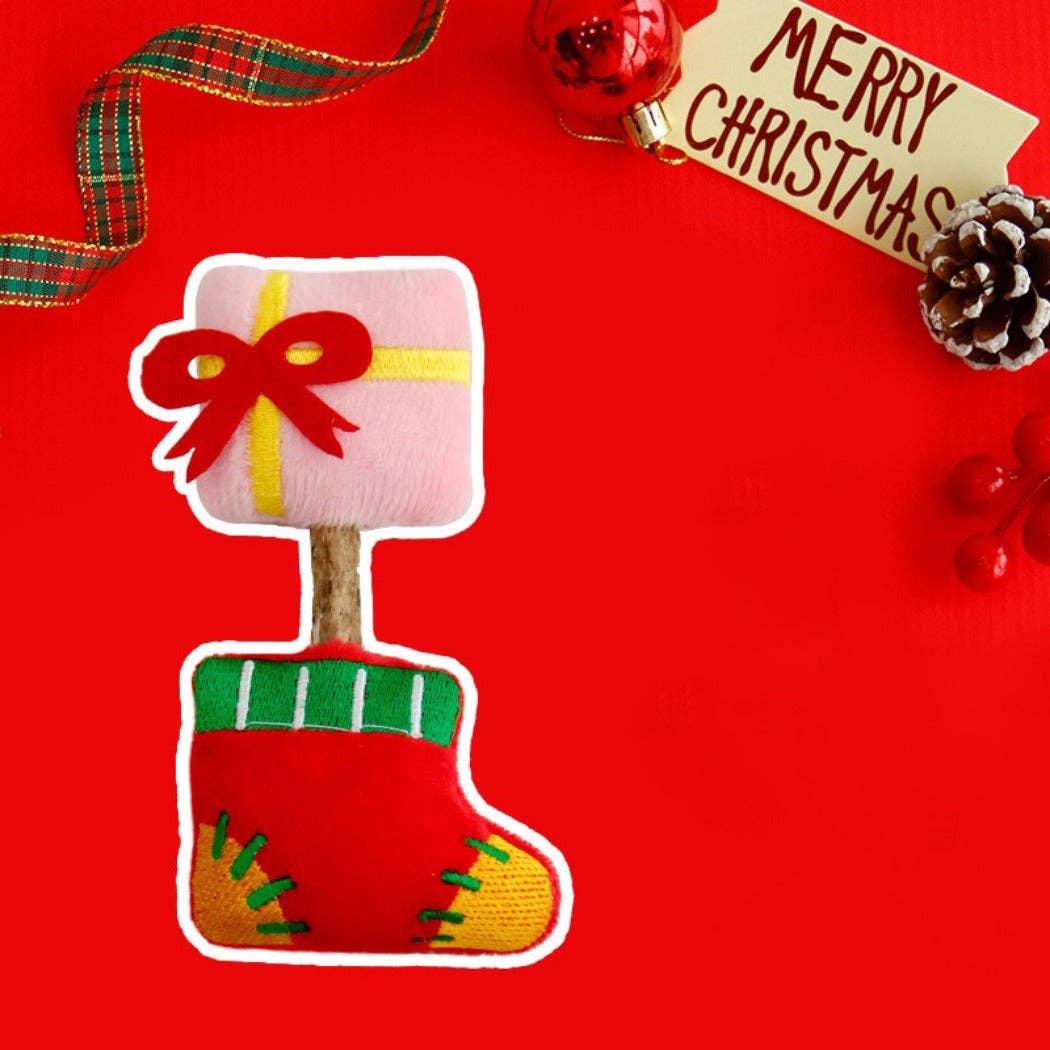 Christmoo – Christmas Silvervine Stick Toy: White