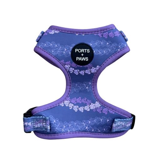 PORTS + PAWS  ADJUSTABLE HARNESS - CROWN FLOWER LEI