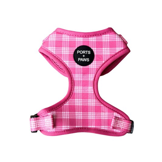 PORTS + PAWS  ADJUSTABLE HARNESS - PALAKA PINK