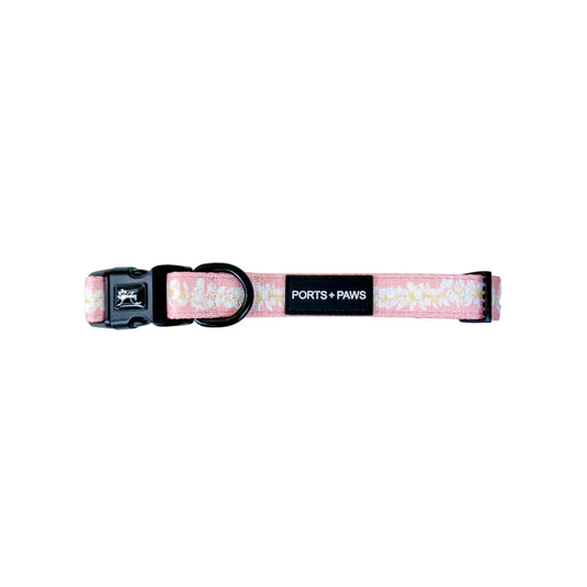 PORTS + PAWS  COLLAR - PLUMERIA