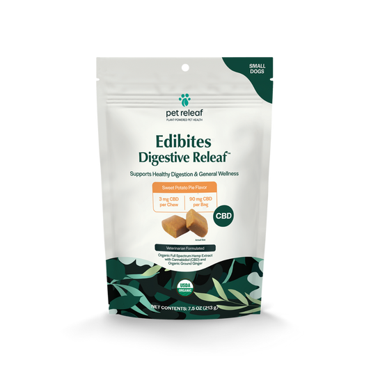 Pet Releaf-Digestive Releaf CBD Edibites For Dogs – Sweet Potato-Small Dog