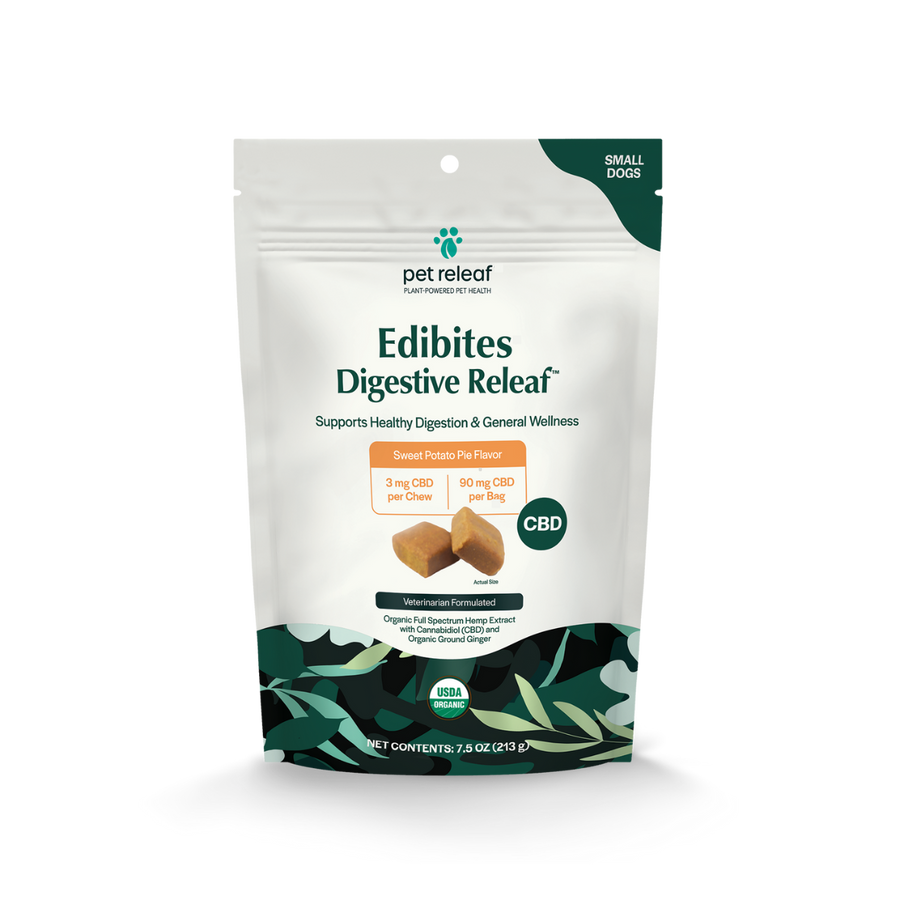 Pet Releaf-Digestive Releaf CBD Edibites For Dogs – Sweet Potato-Large Dog