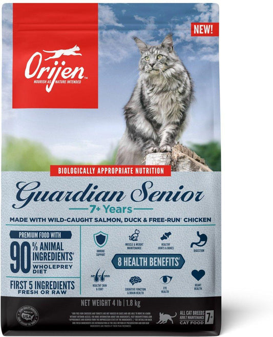 ORIJEN Guardian Senior 7+ Grain-Free Dry Cat Food, 4-lb