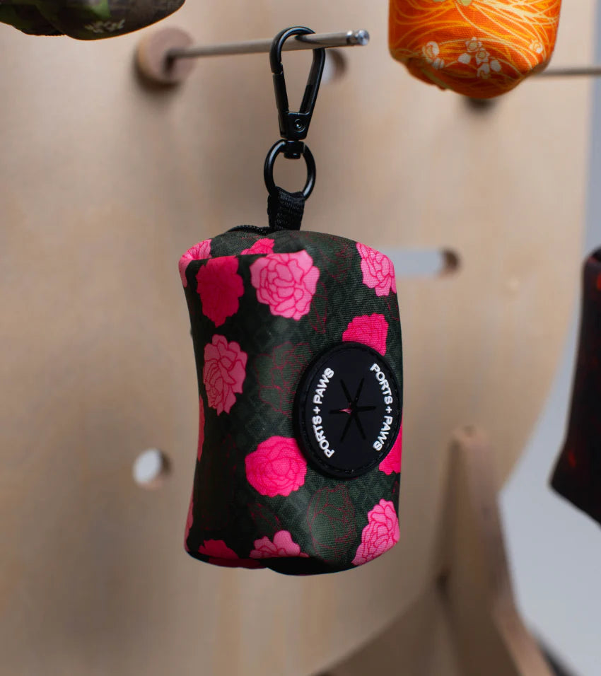 PORTS + PAWS  POOP BAG HOLDER - MAUI LOKELANI ROSE