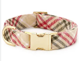Foggy Dog Plaid Flannel Christmas Collar