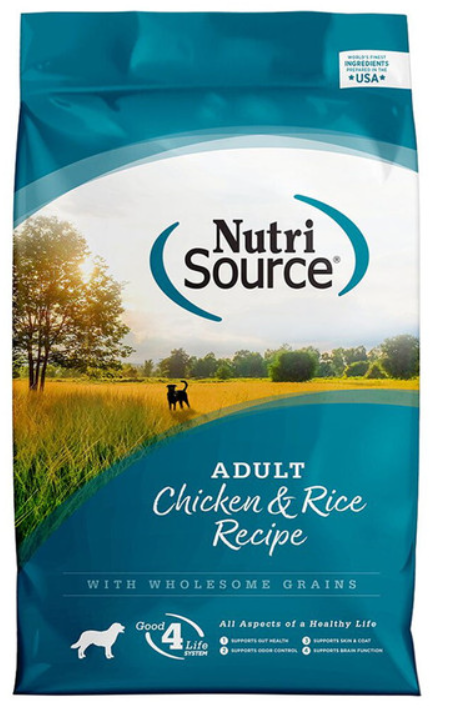 NUTRISOURCE DOG CHICKEN BROWN RICE 26LB