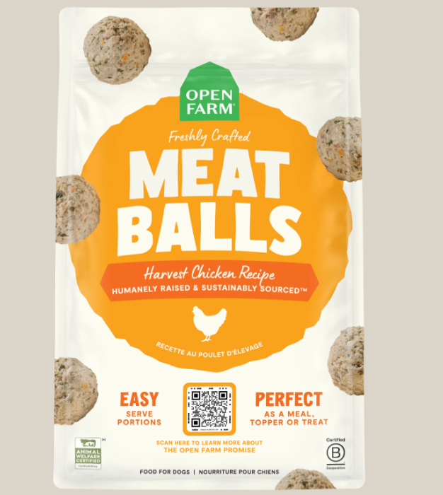 Open Farm Harvest Chicken Freshly Crafted Meatballs for Dogs - 14 OZ