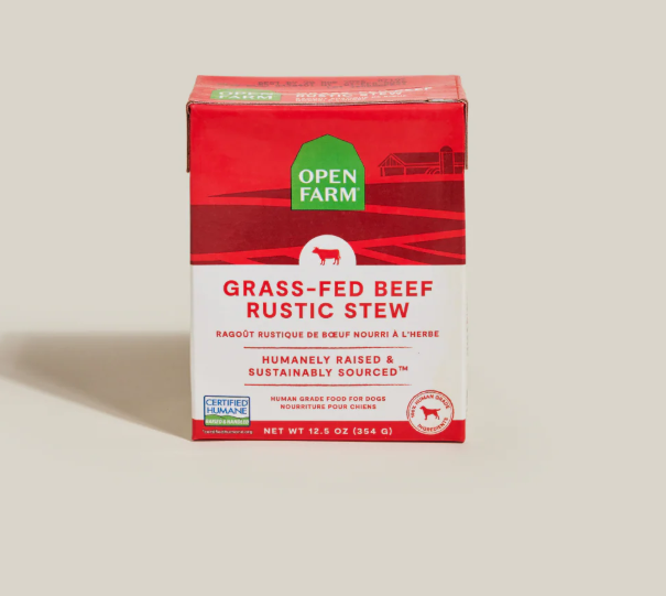 Open Farm Grass-Fed Beef Rustic Stew Wet Dog Food