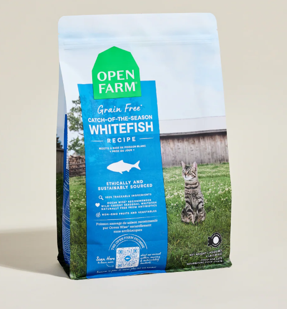 Open Farm Whitefish Grain-Free Cat Kibble - 4 LB